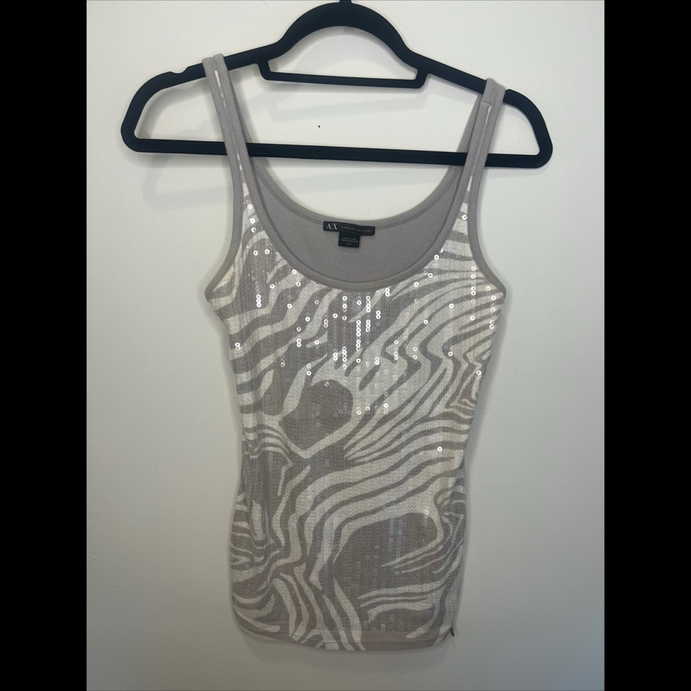 Sequin Armani top